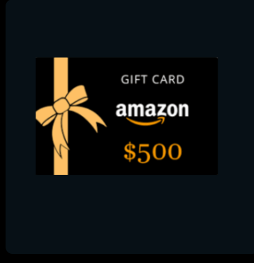$500 Amazon Gift Card – USA