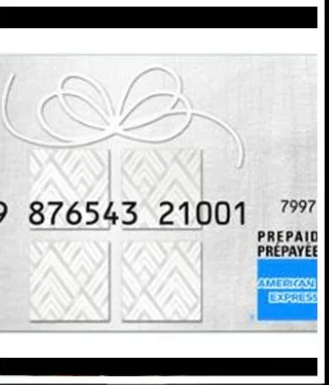 3 X AMEX PREPAID W/P $2700 BALANCE