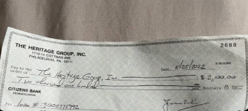 CITIZENS BANK DEPOSIT CHECK | $2000 – $5000