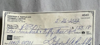 WELLS FARGO BANK DEPOSIT CHECK | $2000 – $5000